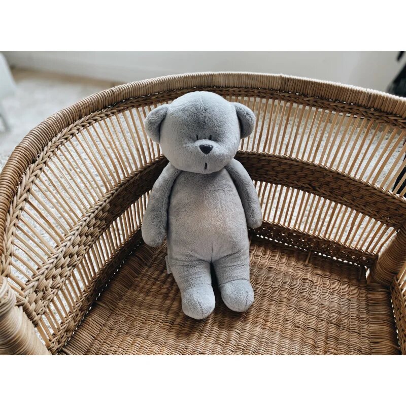 Moonie Bear 2.0 Organic Grey ninica z melodijo 1 kos