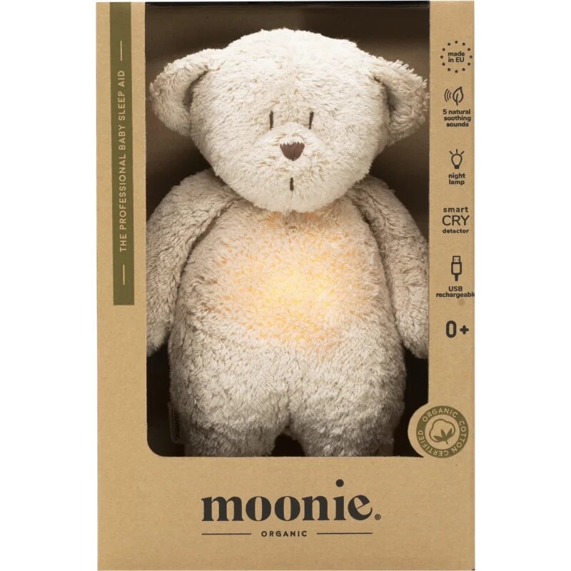Moonie Bear 2.0 Organic Sand ninica z melodijo 1 kos
