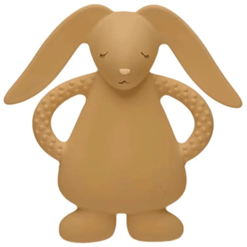 Moonie Natural Teether Rabbit grizalo Cappucino 1 kos