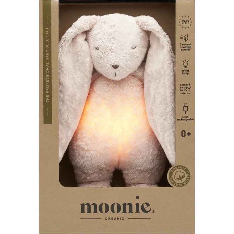 Moonie The Humming Friend 2.0 Organic Rose ninica z melodijo 1 kos