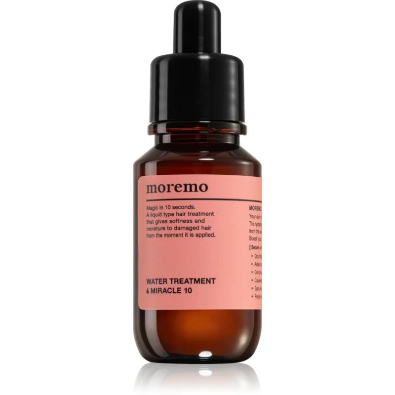 moremo Water Treatment Miracle 10 intenzivni regeneracijski serum za poškodovane in krhke lase 30 ml