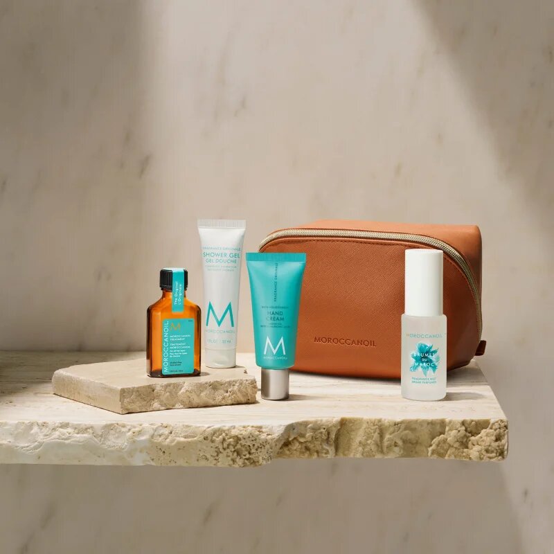 Moroccanoil Body Potovalni set za telo in lase (aqua) 4 kos