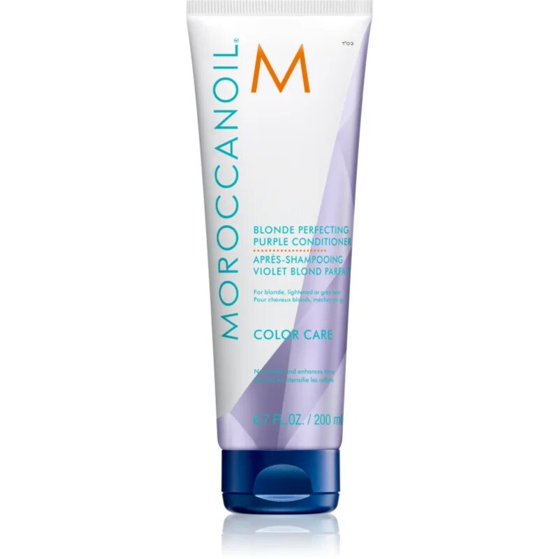Moroccanoil Color Care Blonde Perfecting Purple Conditioner vijoličen balzam za blond lase in lase s prameni 200 ml