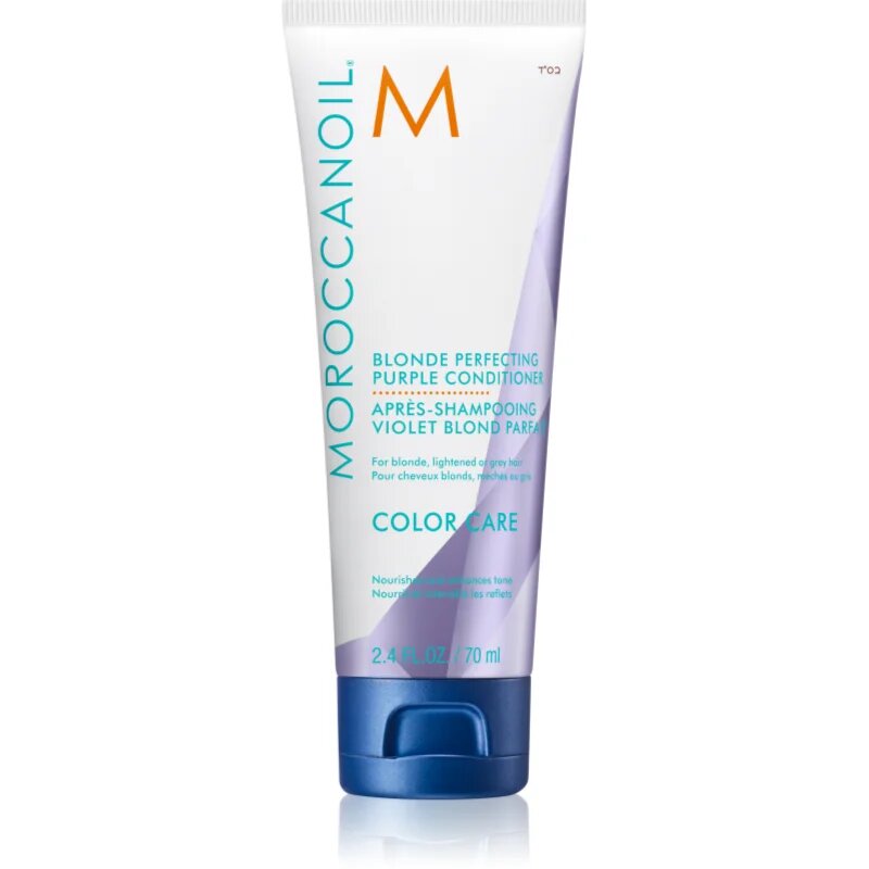 Moroccanoil Color Care Blonde Perfecting Purple Conditioner vijoličen balzam za blond lase in lase s prameni 70 ml