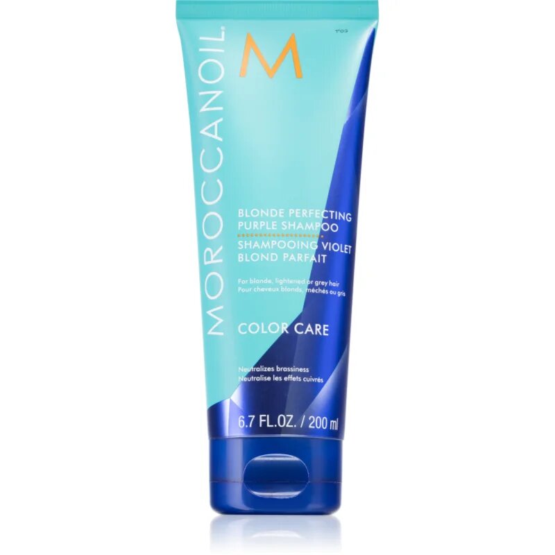 Moroccanoil Color Care Shampoo vijoličen toniran šampon za blond lase 200 ml