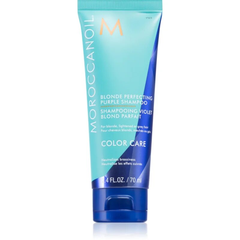 Moroccanoil Color Care vijoličen toniran šampon za blond lase 70 ml