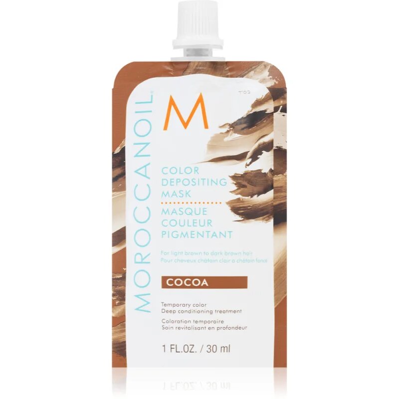 Moroccanoil Color Depositing nežna hranilna maska brez permanentnih barvnih pigmentov Cocoa 30 ml