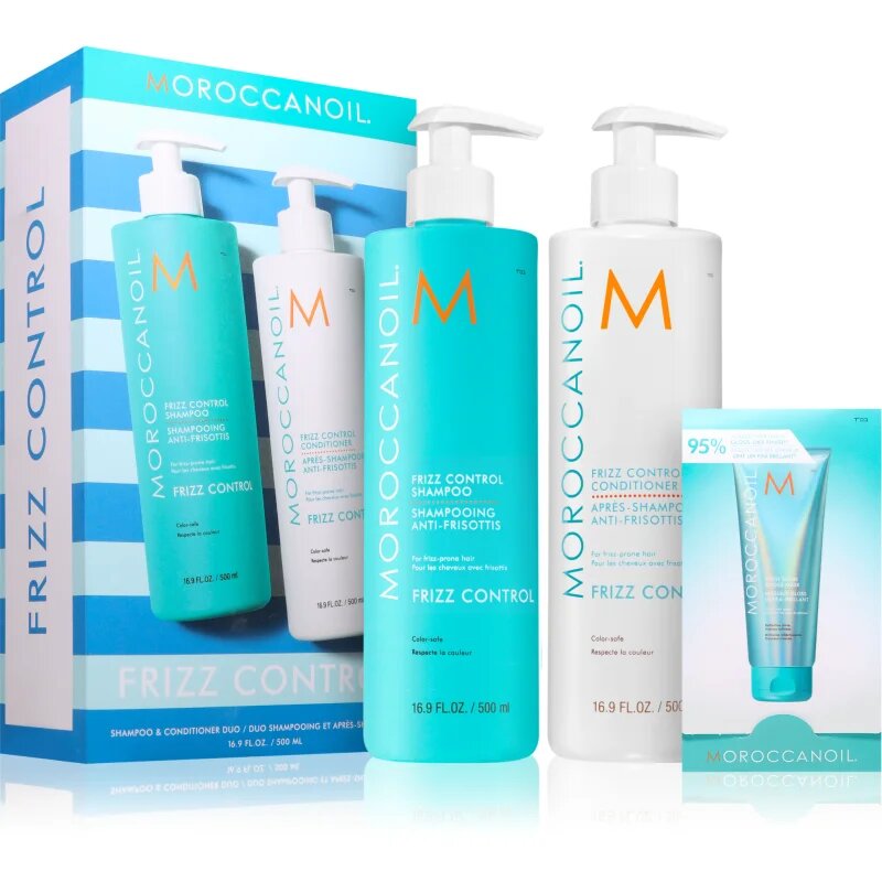 Moroccanoil Frizz Control Shampoo & Conditioner Duo set proti krepastim lasem