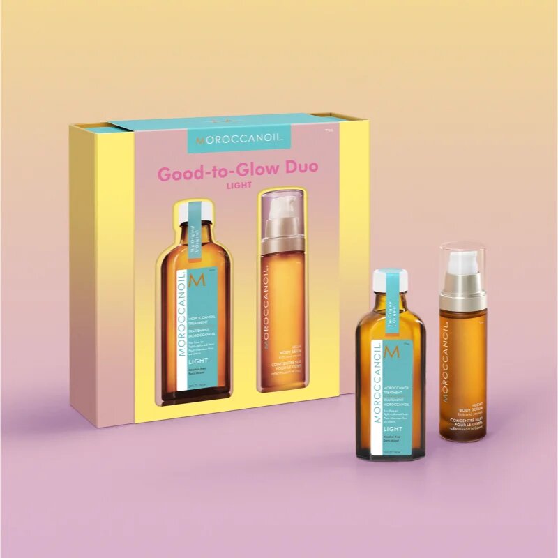 Moroccanoil Good-to-Glow Duo Light set za lase in telo 1 kos