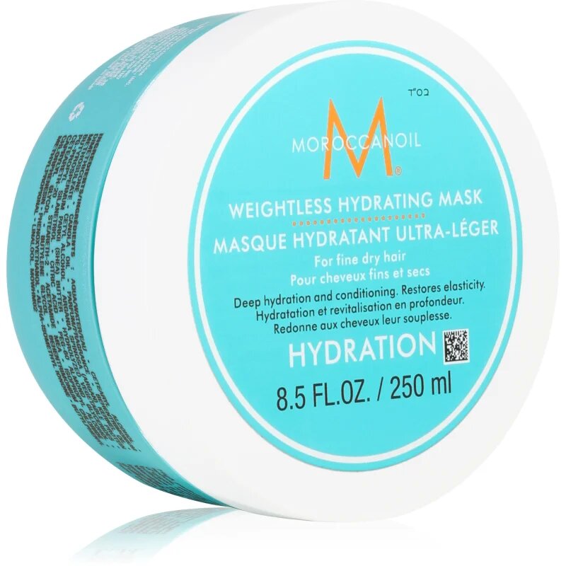 Moroccanoil Hydration Weightless Hydrating Mask globinsko vlažilna maska za suhe in krhke lase 250 ml