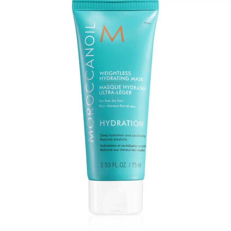 Moroccanoil Hydration Weightless Hydrating Mask globinsko vlažilna maska za suhe in krhke lase 75 ml