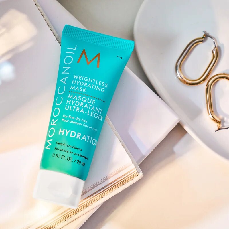 Moroccanoil Hydration Weightless Hydrating Mask globinsko vlažilna maska za suhe in krhke lase 75 ml