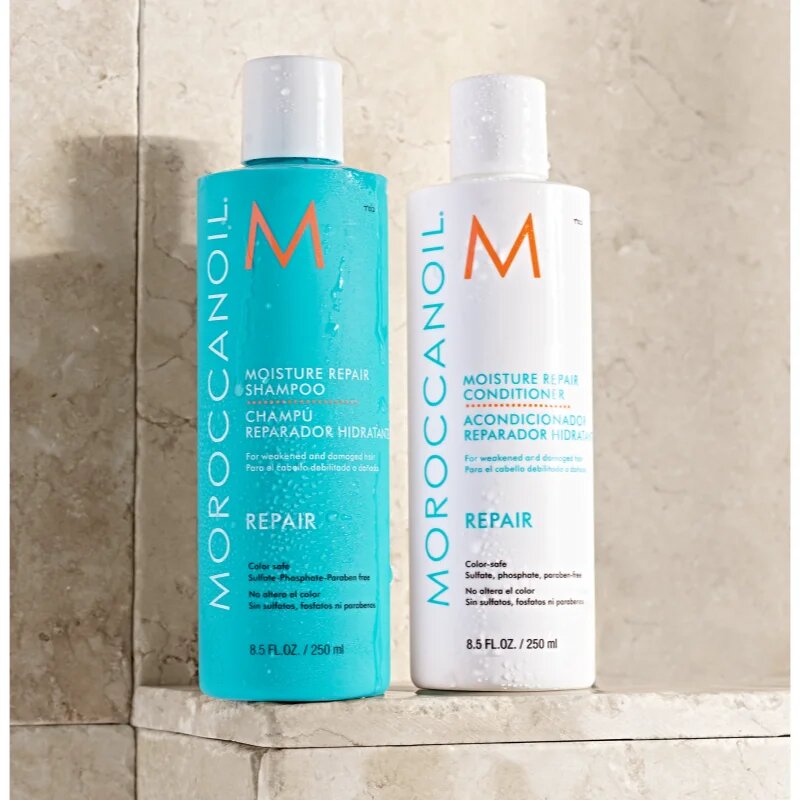 Moroccanoil Repair balzam za poškodovane in kemično obdelane lase brez sulfatov 250 ml