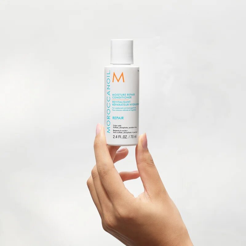 Moroccanoil Repair balzam za poškodovane in kemično obdelane lase brez sulfatov 70 ml