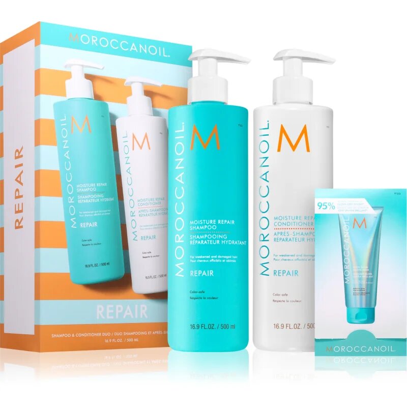 Moroccanoil Repair Shampoo & Conditioner Duo set za poškodovane in kemično obdelane lase