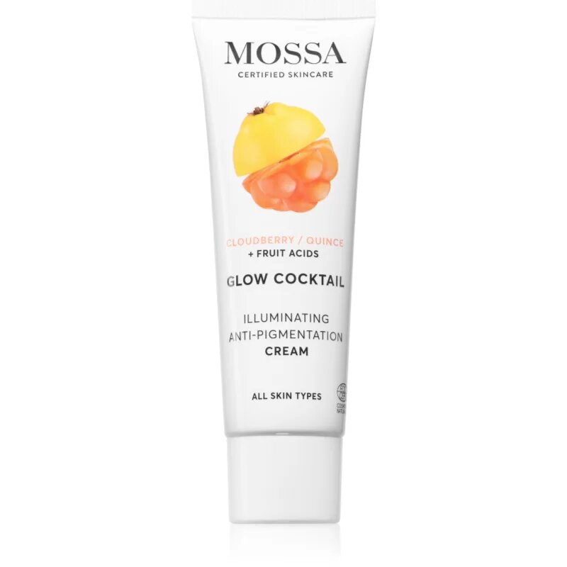 Mossa Glow Coctail krema za obraz proti pigmentnim madežem 50 ml