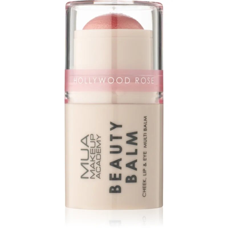 MUA Makeup Academy Beauty Balm kremasto rdečilo v paličici odtenek Hollywood Rose 4 g