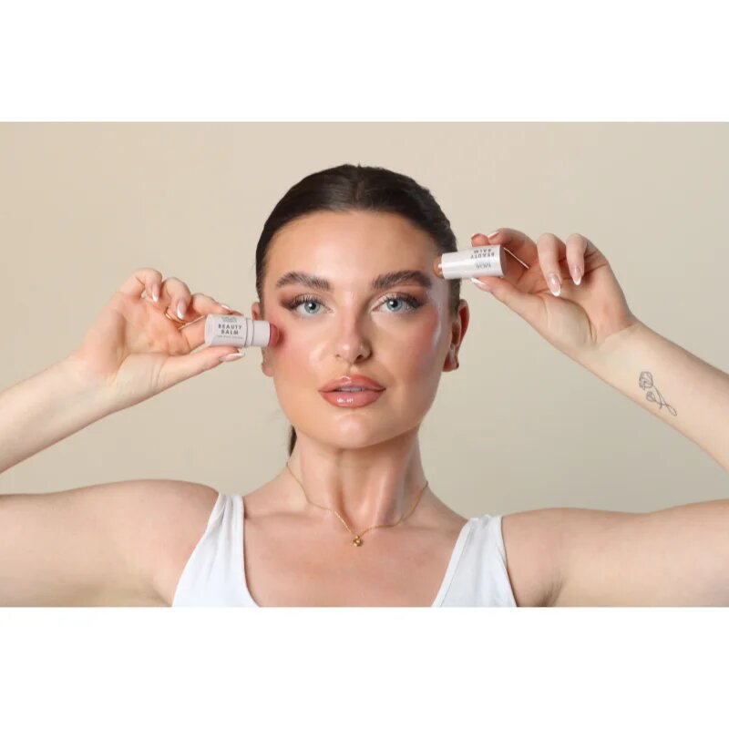 MUA Makeup Academy Beauty Balm kremasto rdečilo v paličici odtenek Hollywood Rose 4 g
