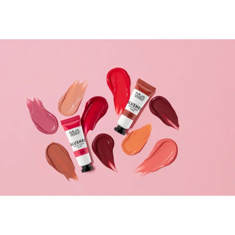 MUA Makeup Academy Blushed Liquid Blusher tekoče rdečilo odtenek Tutti Frutti 10 ml