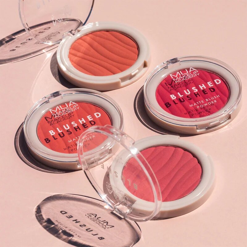 MUA Makeup Academy Blushed Powder Blusher rdečilo v prahu odtenek Misty Rose 5 g