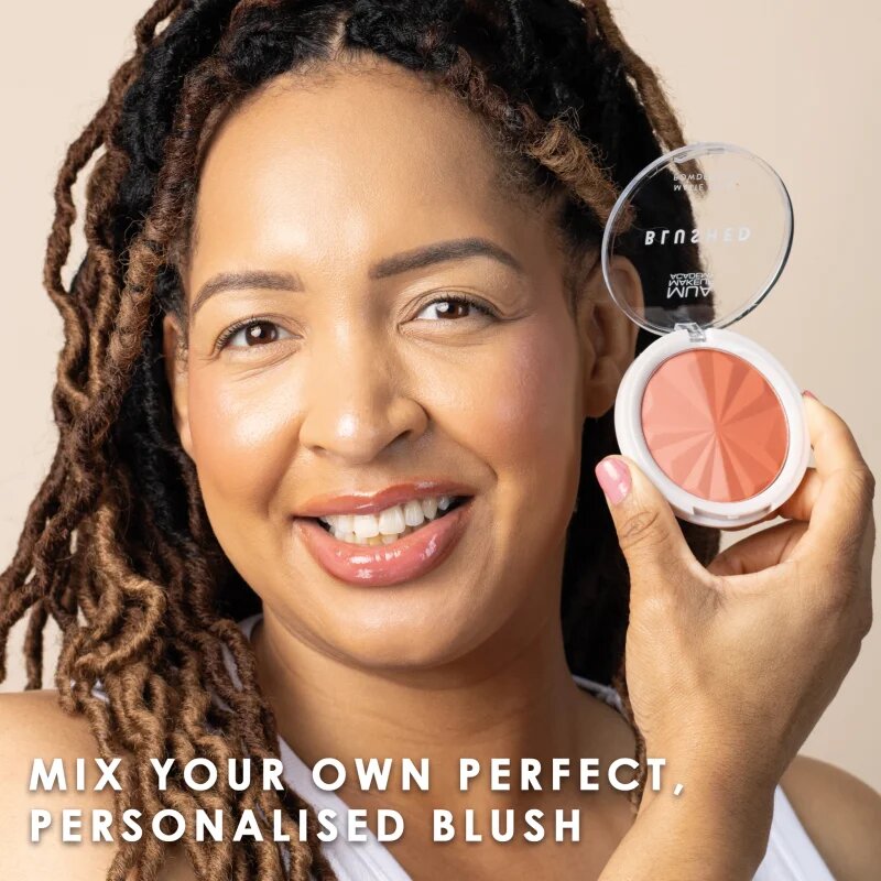 MUA Makeup Academy Blushed Powder Blusher rdečilo v prahu odtenek Peach Fizz 5 g