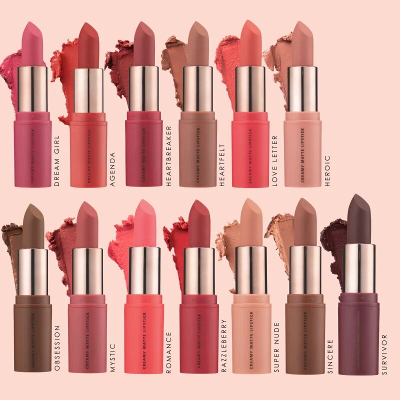MUA Makeup Academy Creamy Matte kremasta šminka z mat učinkom odtenek Heartbreaker 3.2 g