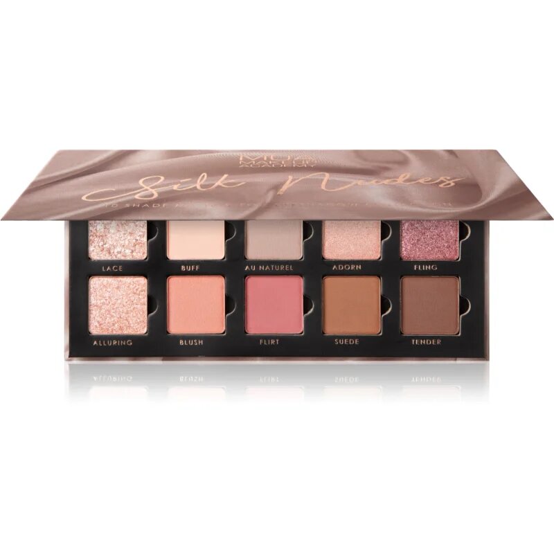 MUA Makeup Academy Eyeshadow Collection 10 Shade Palette paleta senčil za oči odtenek Silk Nudes 11 g