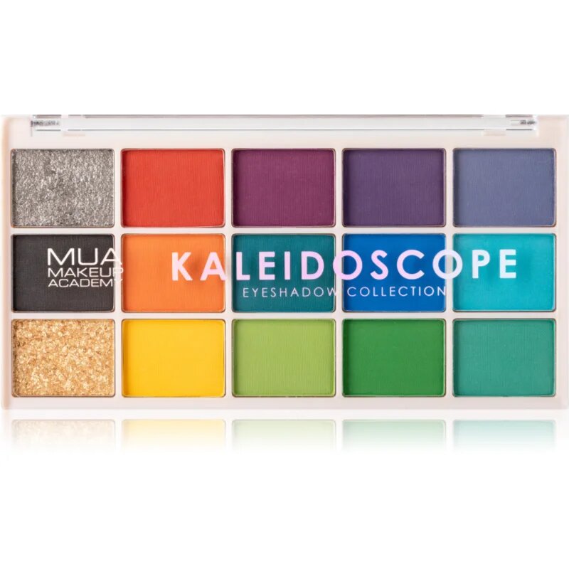 MUA Makeup Academy Eyeshadow Collection 15 Shade Palette paleta senčil za oči odtenek Kaleidoscope 12 g