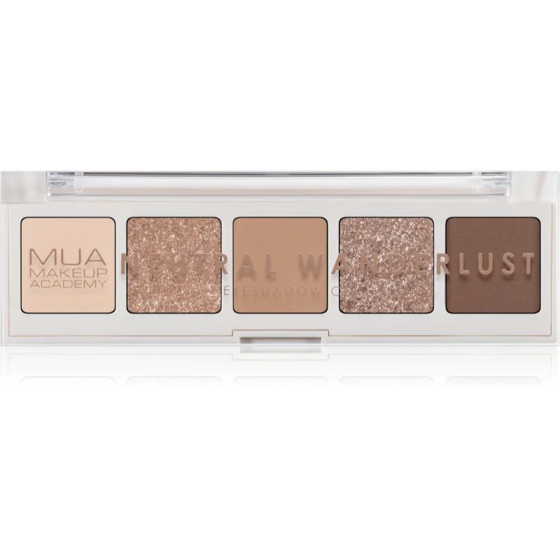 MUA Makeup Academy Eyeshadow Collection 5 Shade Palette paleta senčil za oči odtenek Neutral Wanderlust 3.8 g