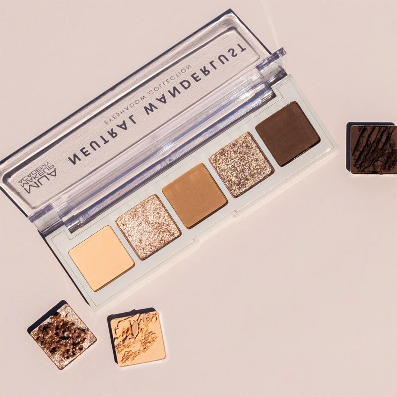 MUA Makeup Academy Eyeshadow Collection 5 Shade Palette paleta senčil za oči odtenek Neutral Wanderlust 3.8 g