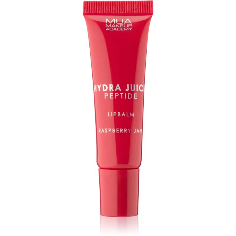 MUA Makeup Academy Hydra Juice Peptide Lip Balm vlažilni balzam za ustnice za sijaj dišave Raspberry Jam 10 ml