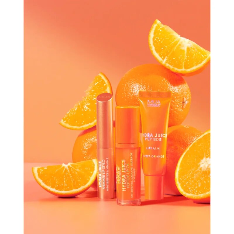 MUA Makeup Academy Hydra Juice Peptide Lip Oil olje za ustnice odtenek Sweet Orange 7 ml