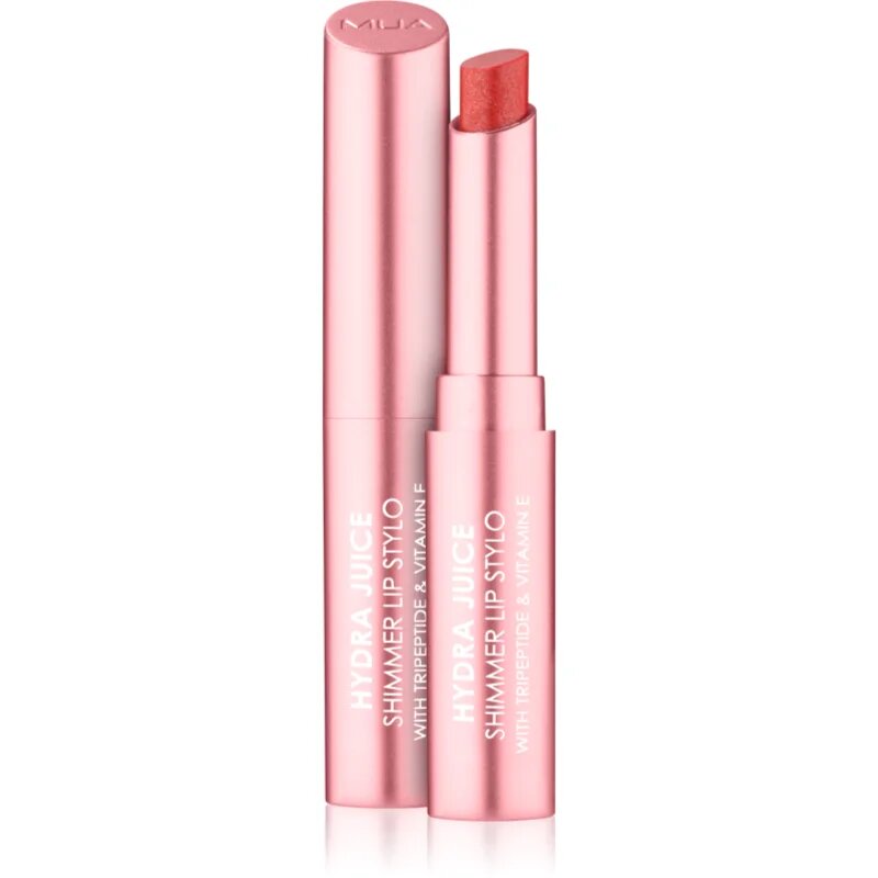 MUA Makeup Academy Hydra Juice Peptide Shimmer Lip Stylo bleščeča šminka s hranilnim učinkom odtenek Berry Bliss 1.5 g