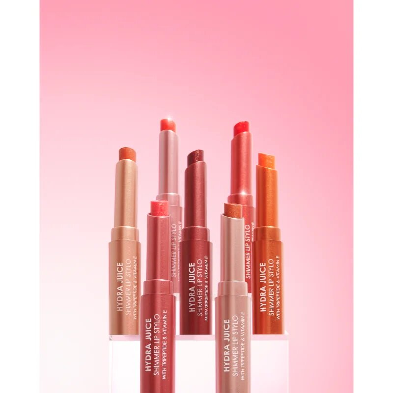MUA Makeup Academy Hydra Juice Peptide Shimmer Lip Stylo bleščeča šminka s hranilnim učinkom odtenek Berry Bliss 1.5 g