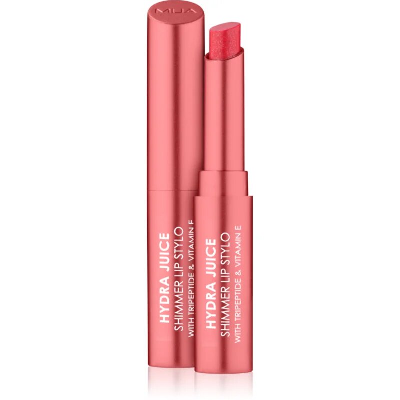 MUA Makeup Academy Hydra Juice Peptide Shimmer Lip Stylo bleščeča šminka s hranilnim učinkom odtenek Raspberry Jam 1.5 g