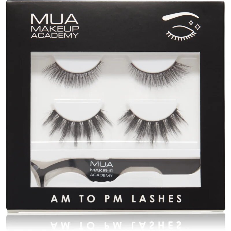 MUA Makeup Academy Lashes Am To Pm umetne trepalnice 2 par