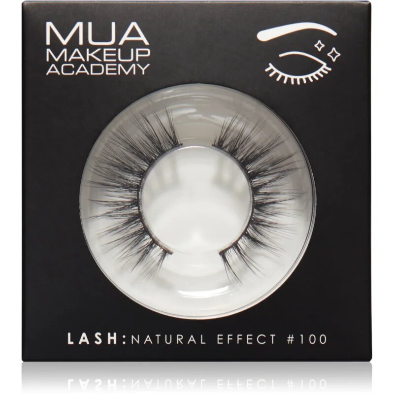 MUA Makeup Academy Lashes Natural Effect umetne trepalnice vrsta #100 1 par