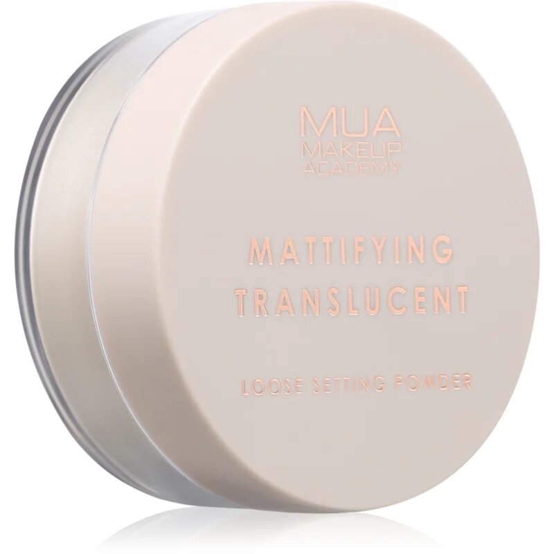 MUA Makeup Academy Matte transparentni puder v prahu za mat videz 16 g