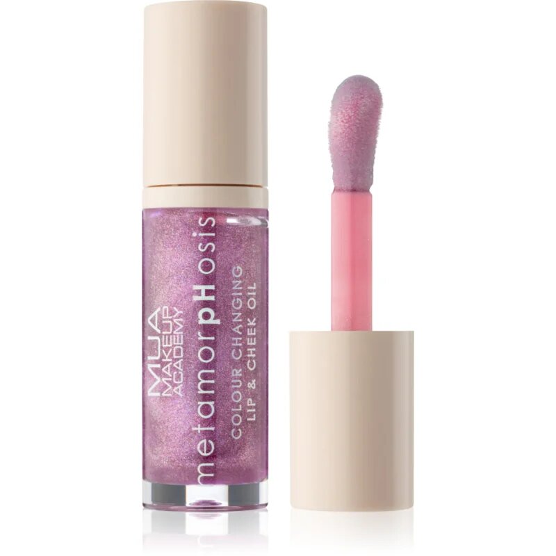 MUA Makeup Academy Metamorphosis olje za ustnice za ustnice in lica dišave Grapevine 7 ml