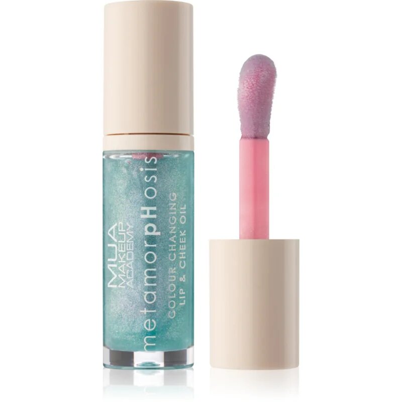 MUA Makeup Academy Metamorphosis olje za ustnice za ustnice in lica dišave Mermaid (Raspberry) 7 ml