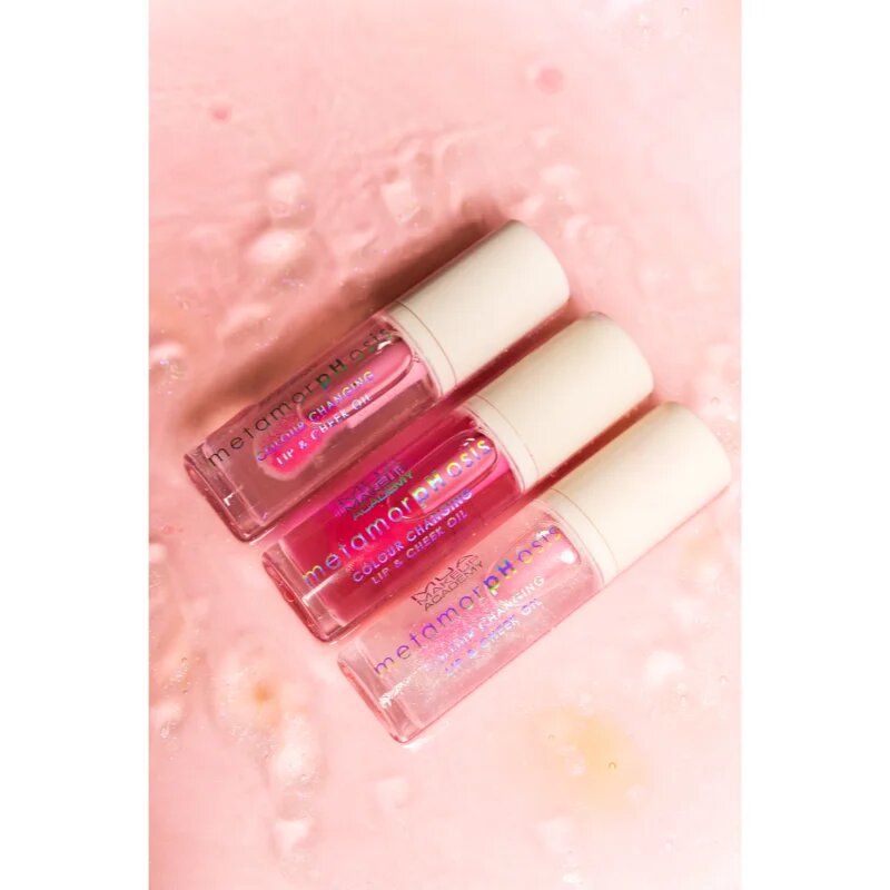 MUA Makeup Academy Metamorphosis pH balzam za ustnice s prilagodljivo barvo za ustnice in lica 7 ml