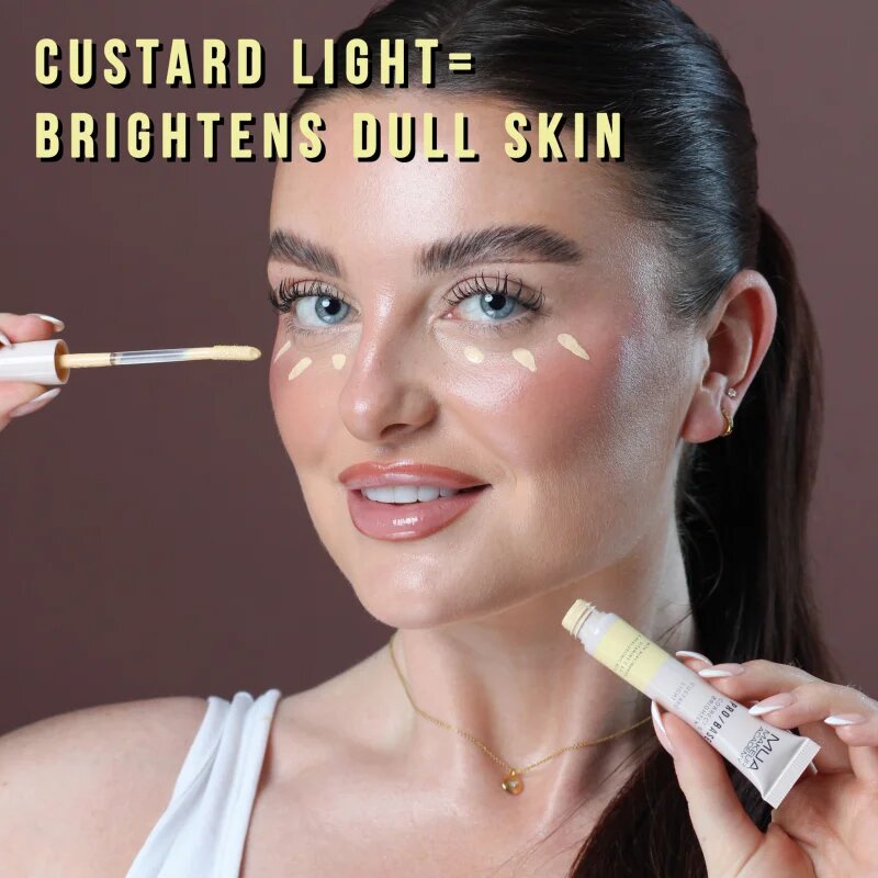 MUA Makeup Academy PRO/BASE Colour Corrector korektor in osvetljevalec odtenek Correct & Brighten – Custard Light 10 ml