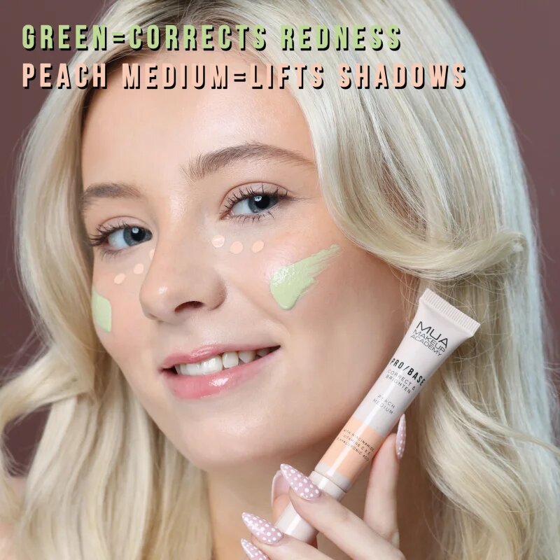 MUA Makeup Academy PRO/BASE Colour Corrector korektor proti rdečici odtenek Correct & Calm – Green 10 ml