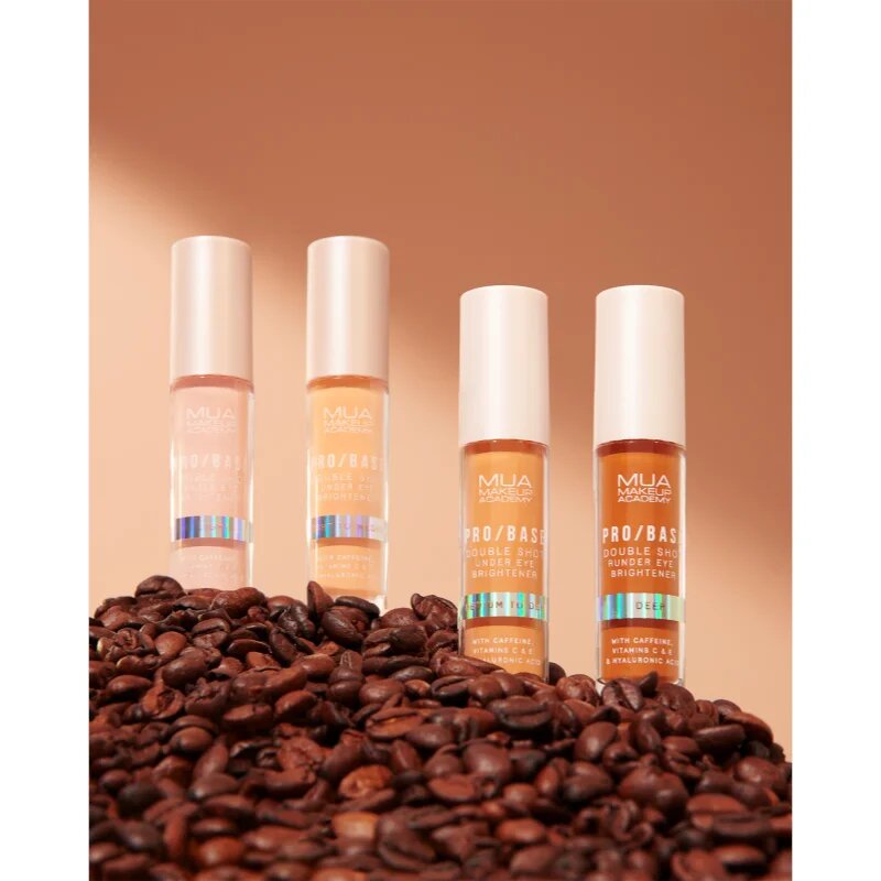 MUA Makeup Academy PRO/BASE Double Shot osvetljevalec za oči s kofeinom odtenek Light to Medium 5 ml