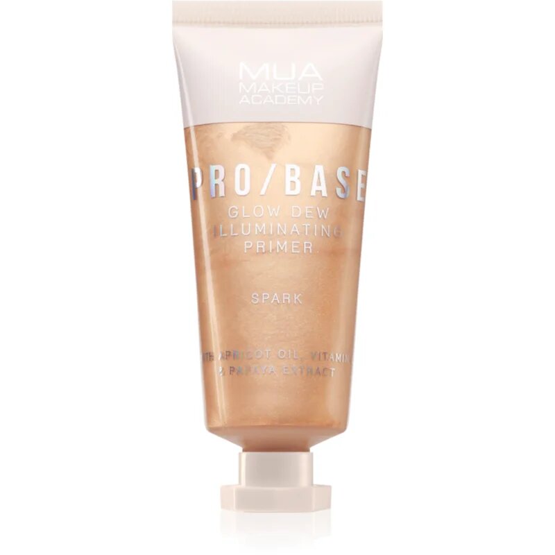 MUA Makeup Academy PRO/BASE Glow Dew posvetlitvena podlaga odtenek Spark 30 ml