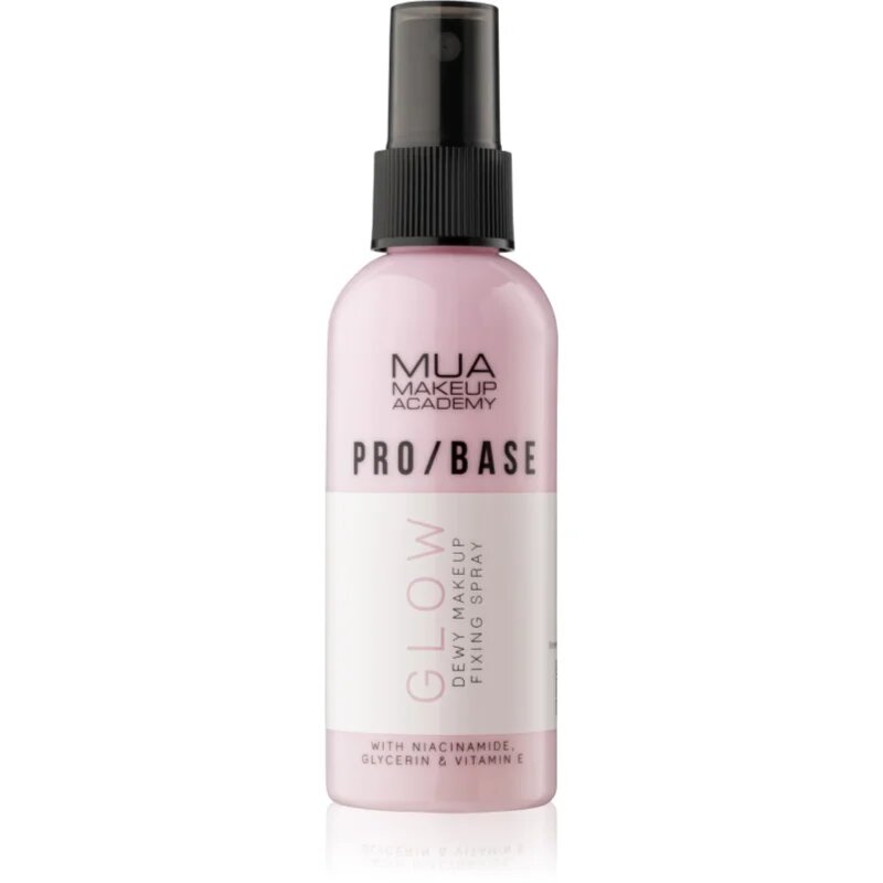 MUA Makeup Academy PRO/BASE Glow Dew pršilo za fiksiranje make-upa 70 ml