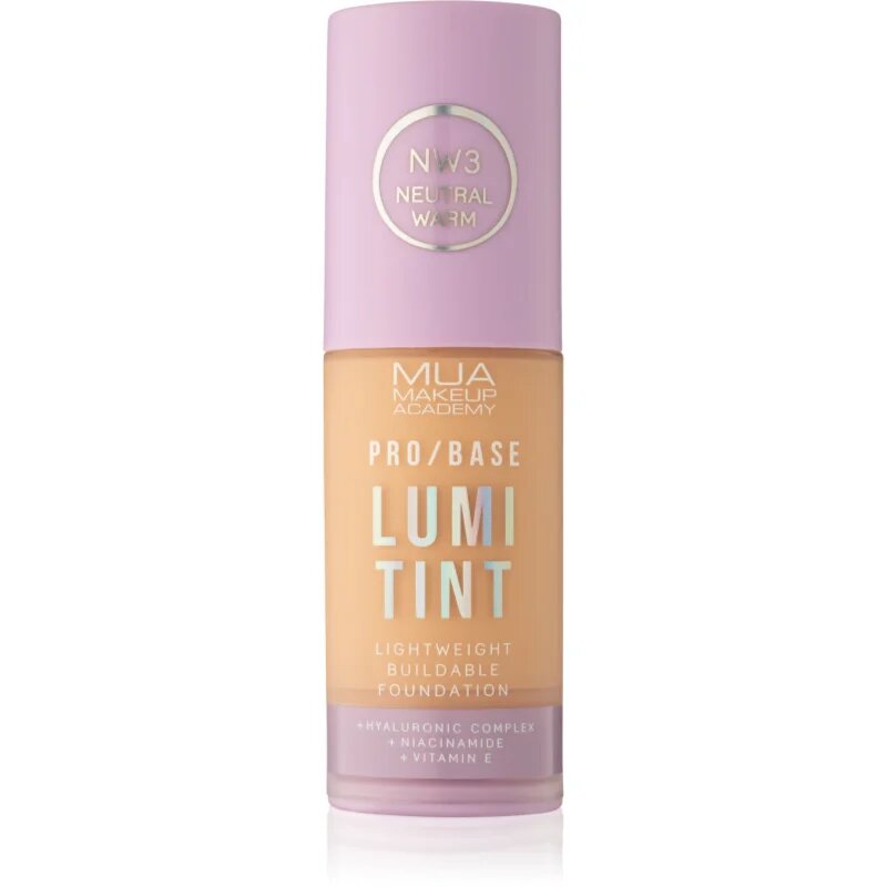 MUA Makeup Academy PRO/BASE Lumi Tint lahki tekoči puder odtenek NW3 30 ml