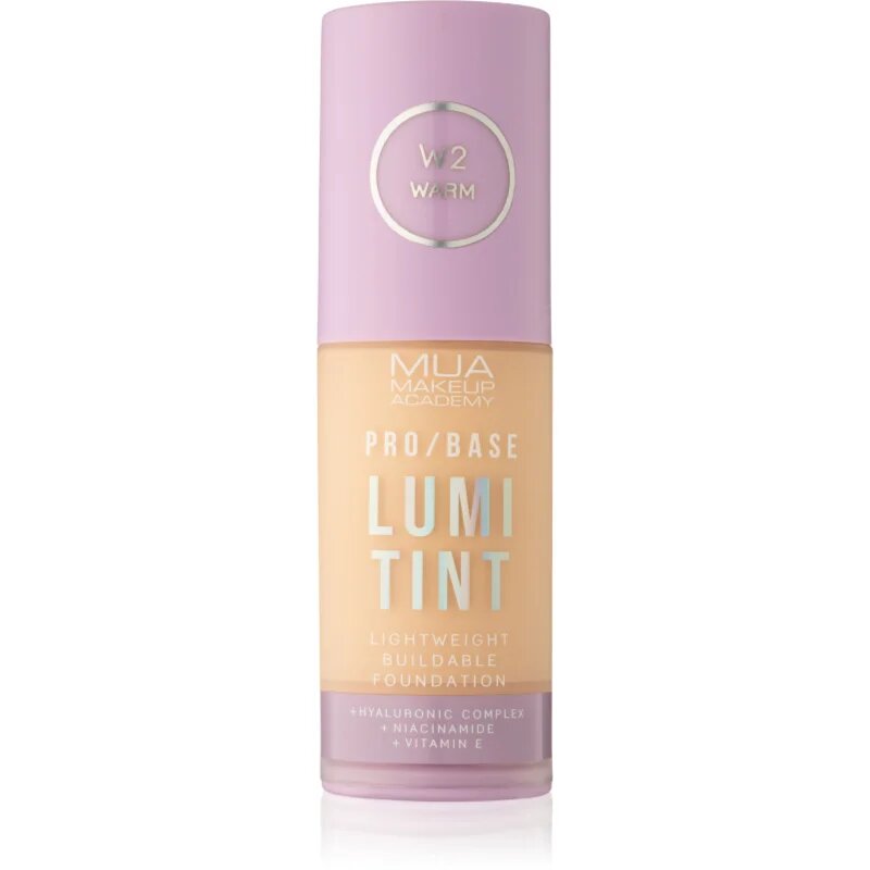 MUA Makeup Academy PRO/BASE Lumi Tint lahki tekoči puder odtenek W2 30 ml
