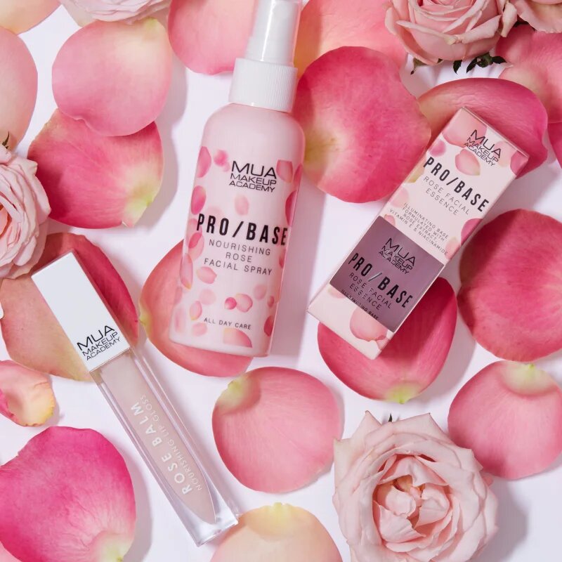 MUA Makeup Academy Rose Balm negovalni sijaj za ustnice z vitaminom E 6.5 ml