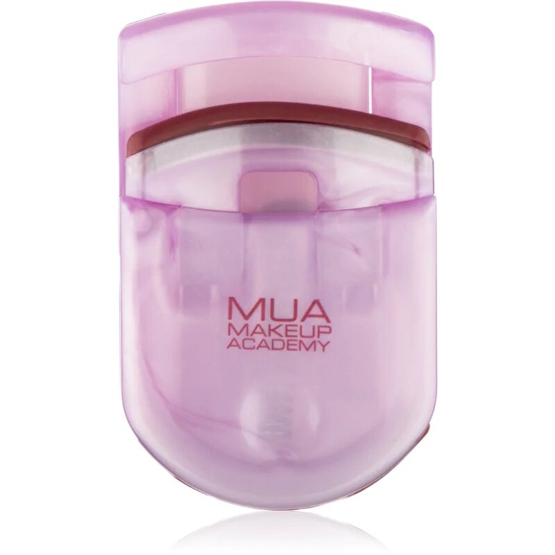 MUA Makeup Academy Travel Eyelash Curler klešče za trepalnice za pot odtenek Lilac Pearl 1 kos
